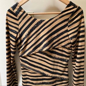 Aniina long sleeve dress animal print